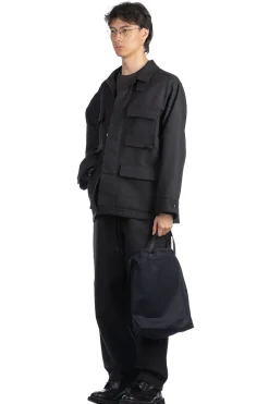 Online Still by Hand 3-Layer Tote Bag - Black Navy