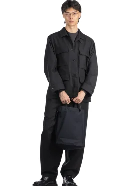 Online Still by Hand 3-Layer Tote Bag - Black Navy