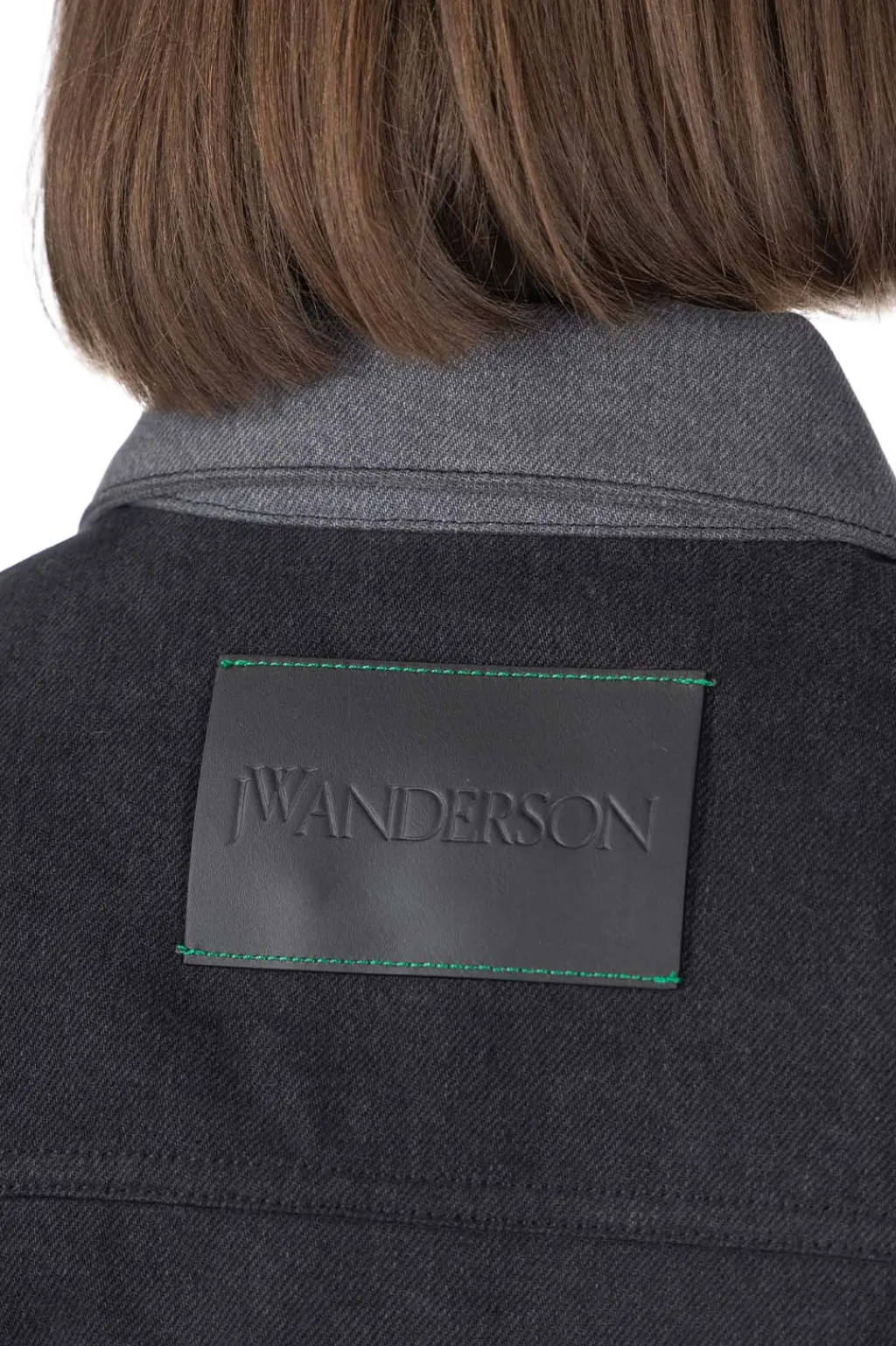 Clearance JW Anderson Layered Denim Jacket - Dark Grey