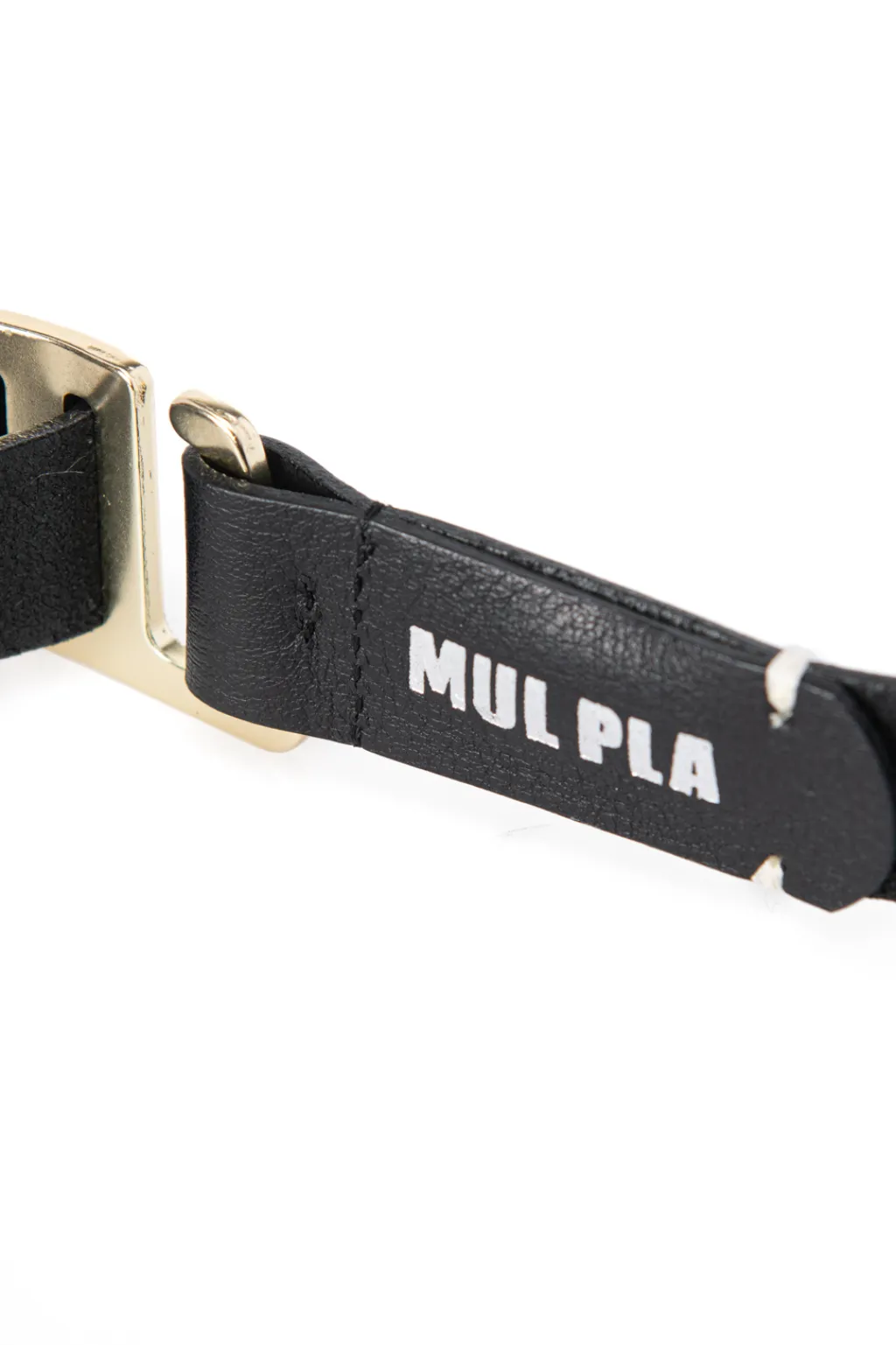 Outlet MUL PLA Leather Belt - Black