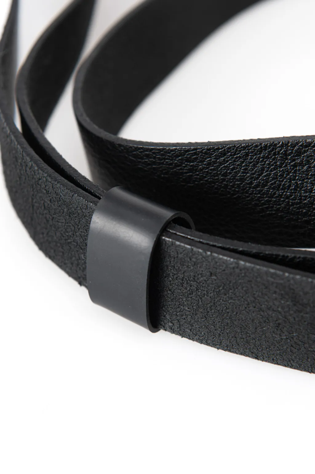 Outlet MUL PLA Leather Belt - Black