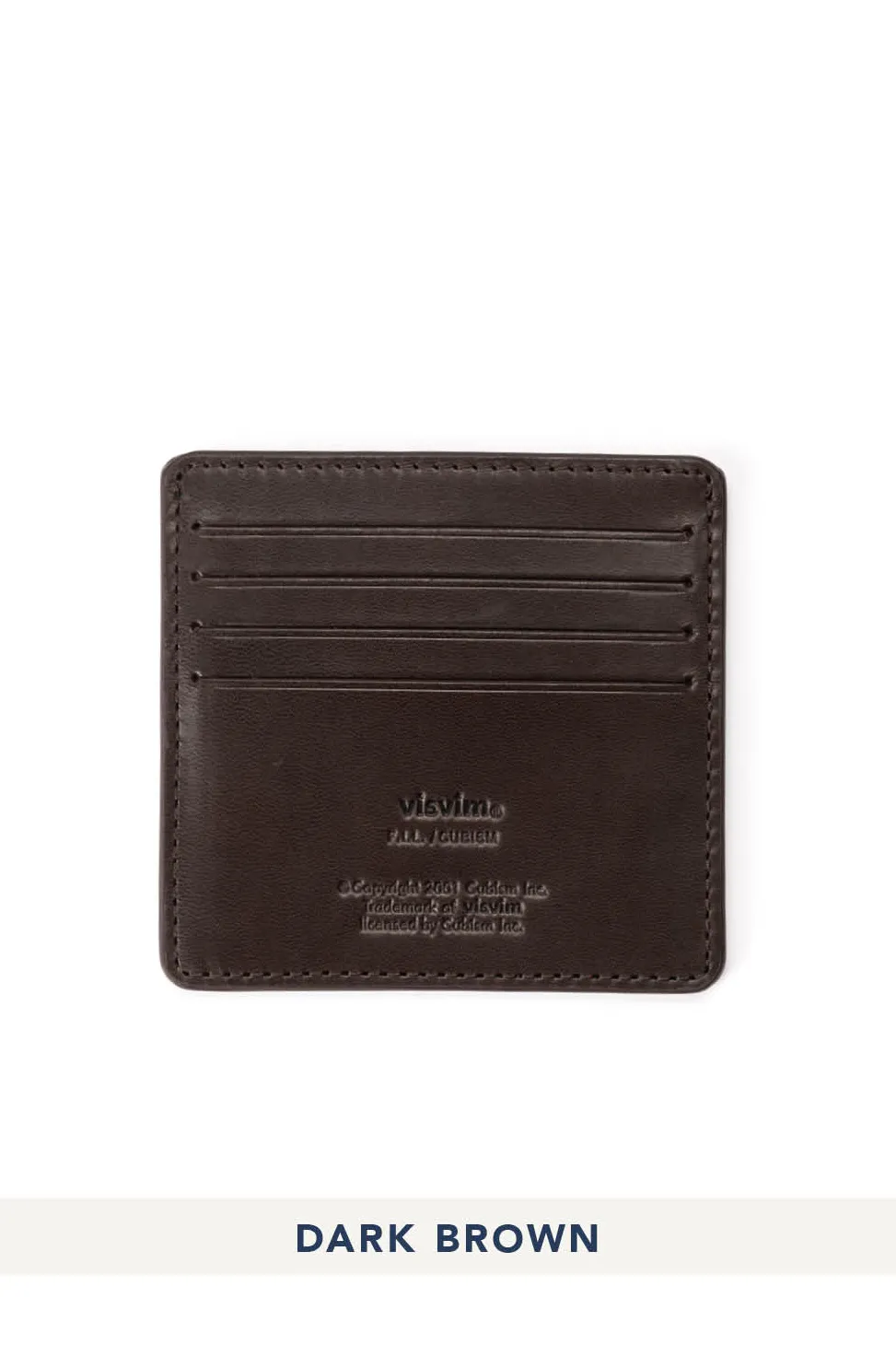 Fashion Visvim Leather Card Case - 4 Color Choices