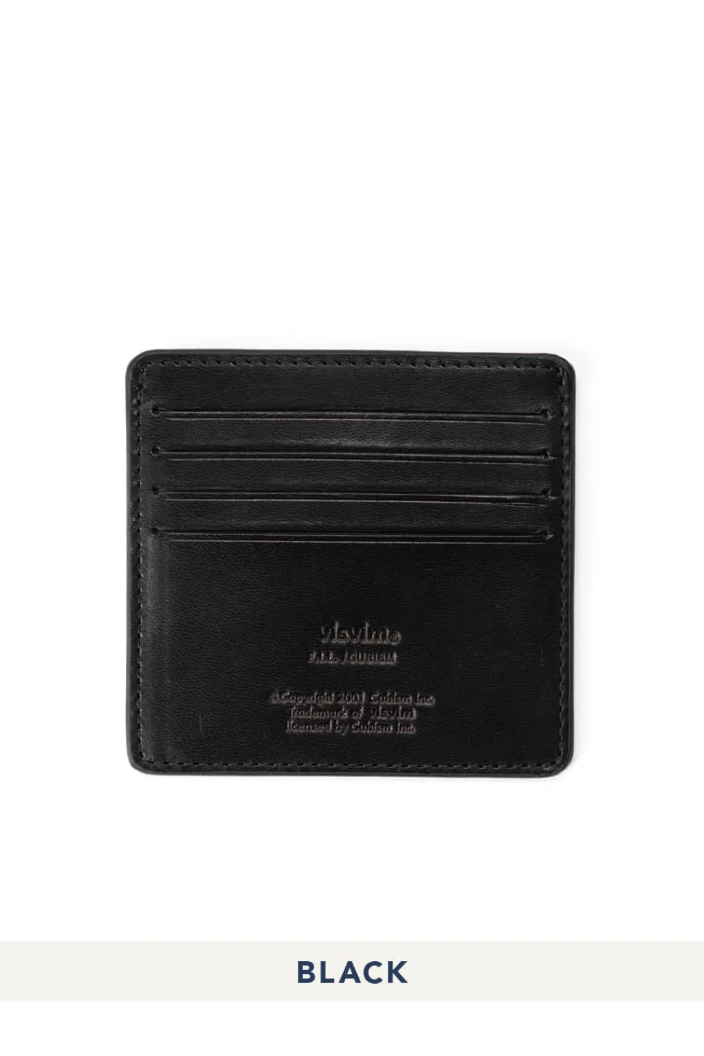 Outlet Visvim Leather Card Case - 4 Color Choices