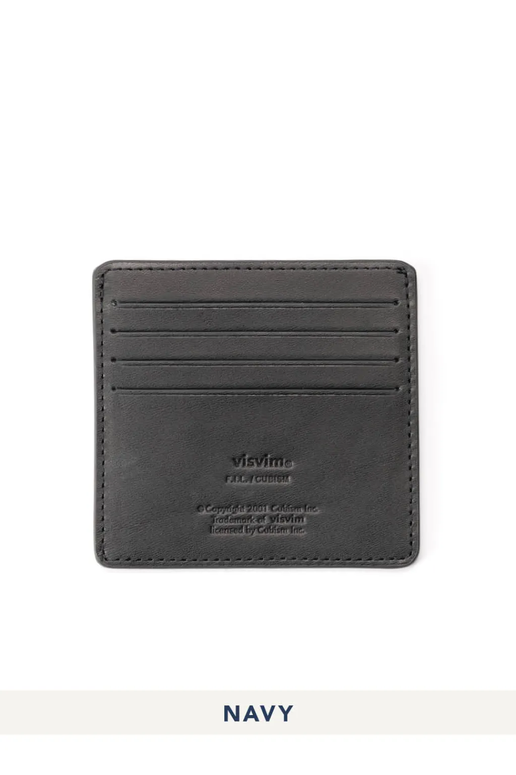 Outlet Visvim Leather Card Case - 4 Color Choices