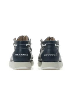 Discount Kapital Leather ZIP Deck Sneaker - Navy