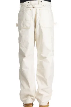 Outlet Kapital Light Canvas LUMBER Pants - Natural