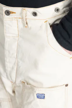 Outlet Kapital Light Canvas LUMBER Pants - Natural