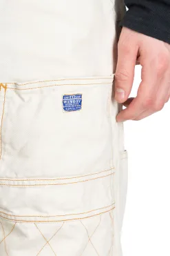 Outlet Kapital Light Canvas LUMBER Pants - Natural