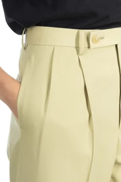 Discount AURALEE LIGHT WOOL MAX GABARDINE SLACKS - Light KHAKI
