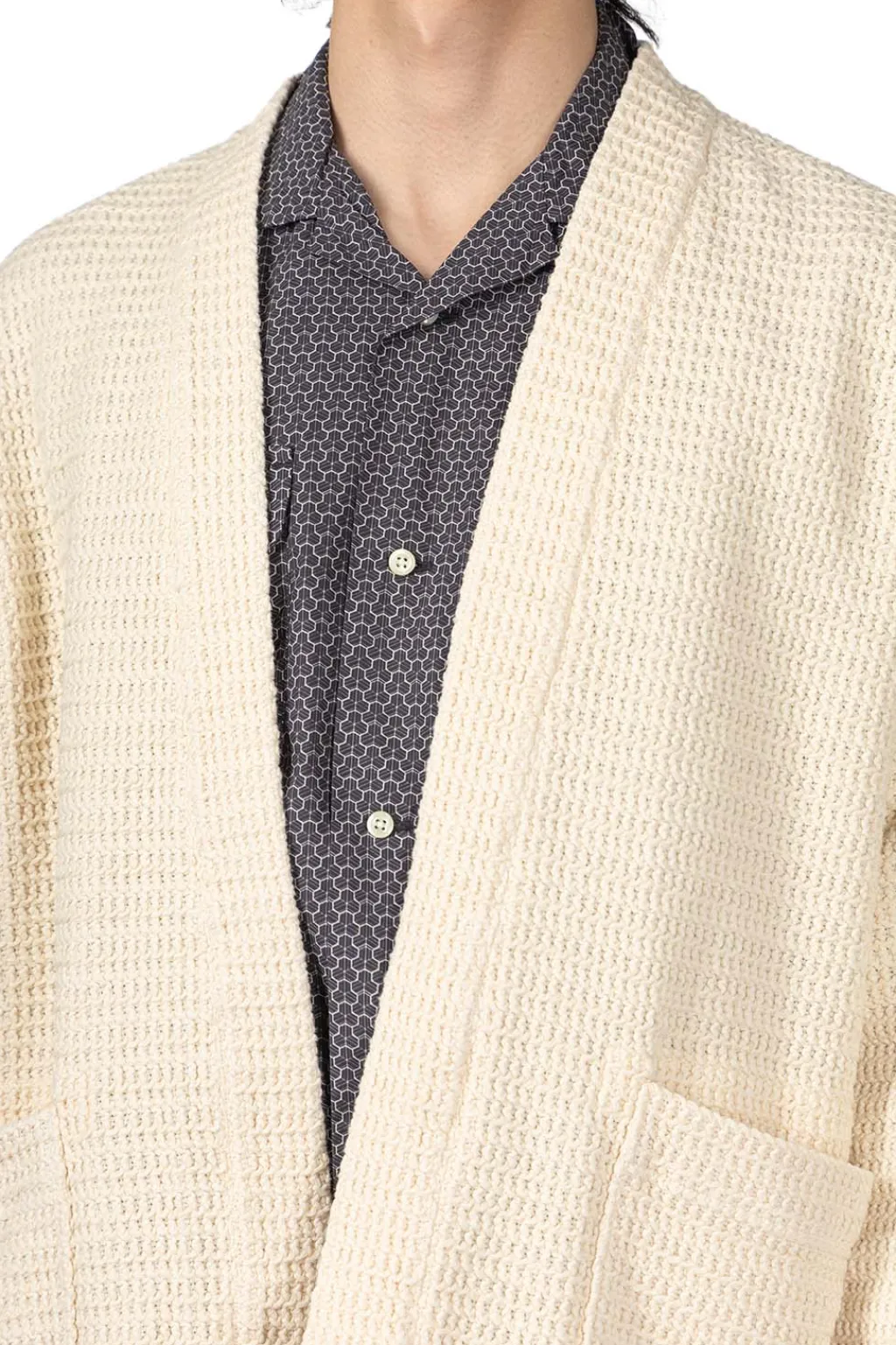 New ts(s) Lined Easy Cardigan - Cream