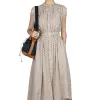 Hot Kapital Linen CHIMA-MON Non-Sleeve GYPSY Dress - Natural