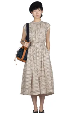 Hot Kapital Linen CHIMA-MON Non-Sleeve GYPSY Dress - Natural