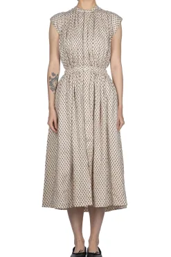 Hot Kapital Linen CHIMA-MON Non-Sleeve GYPSY Dress - Natural