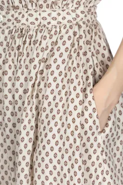 Hot Kapital Linen CHIMA-MON Non-Sleeve GYPSY Dress - Natural
