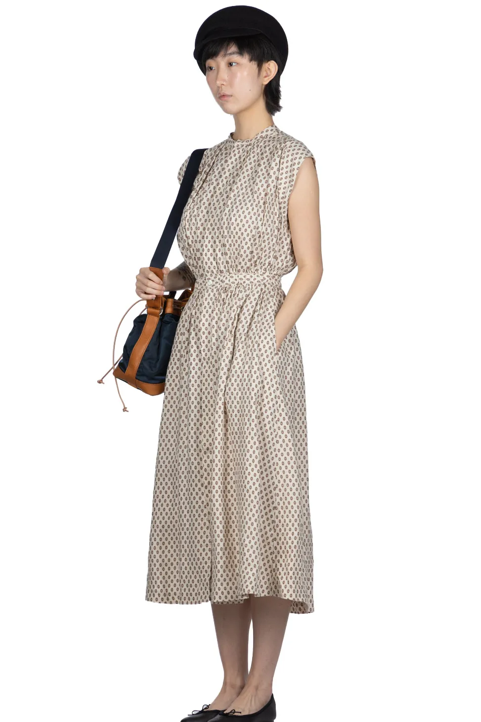 Hot Kapital Linen CHIMA-MON Non-Sleeve GYPSY Dress - Natural
