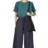 Fashion A+Koloni Linen Cotton Stripe Pants