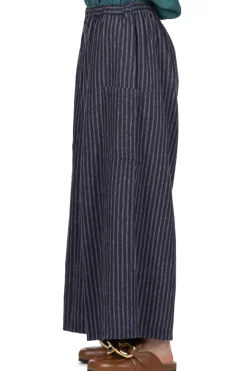 Fashion A+Koloni Linen Cotton Stripe Pants