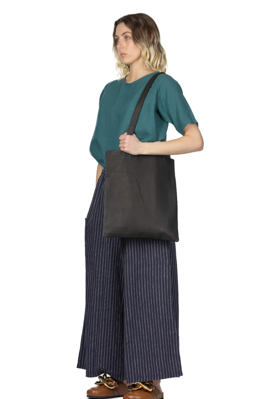 Fashion A+Koloni Linen Cotton Stripe Pants