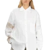 Hot Kapital Linen Drawn Work Hippie Sleeve Shirt