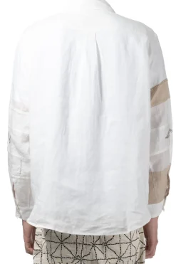 Best Kapital Linen Drawn Work Hippie Sleeve Shirt