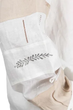 Hot Kapital Linen Drawn Work Hippie Sleeve Shirt