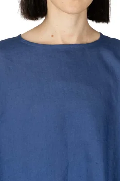 Outlet Nachukara Linen Dress - Blue
