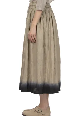 Online Evam Eva Linen Gradation Skirt - Grege