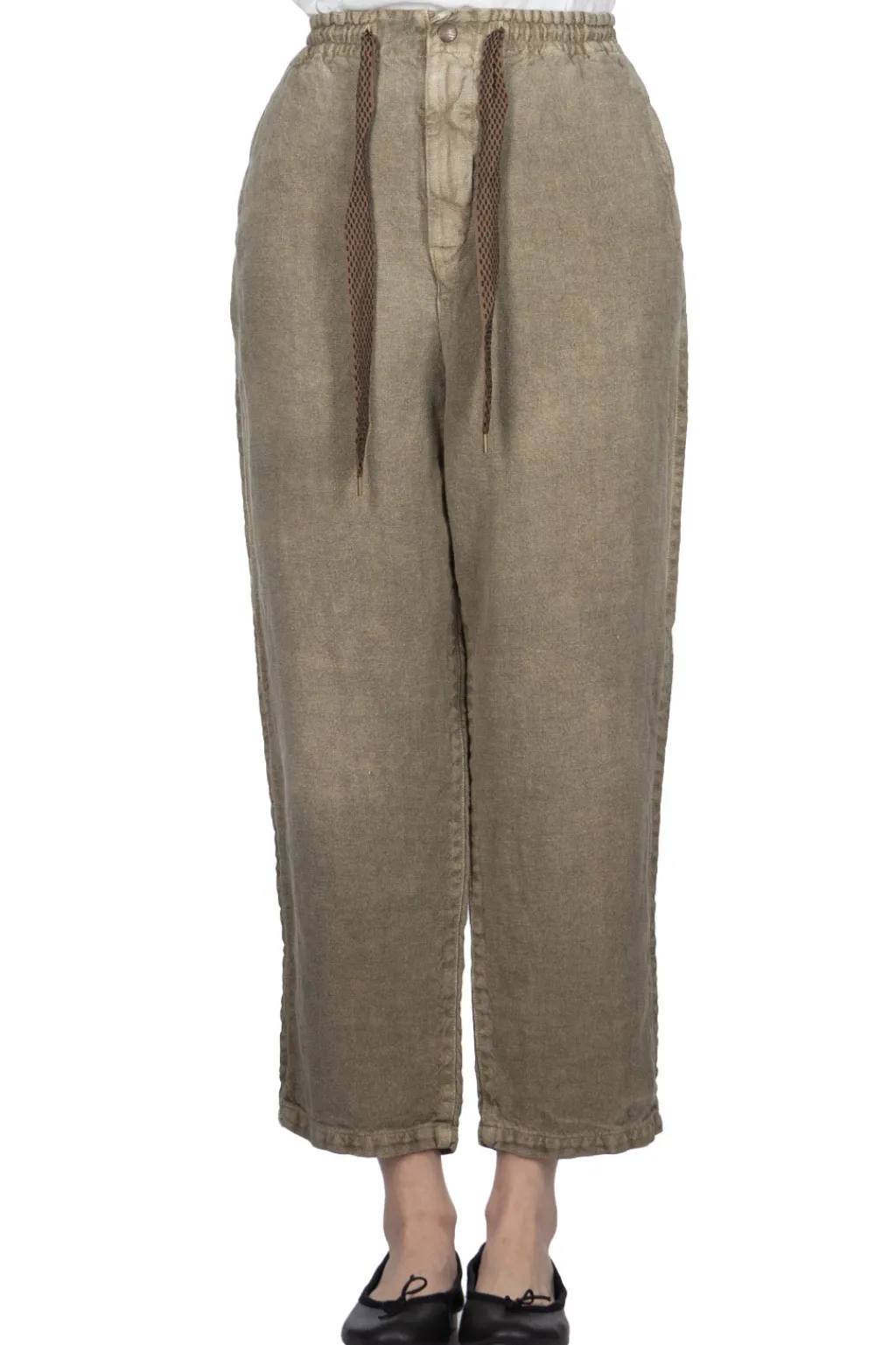 Sale Kapital Linen Heavy Canvas EASY Pants - Grey