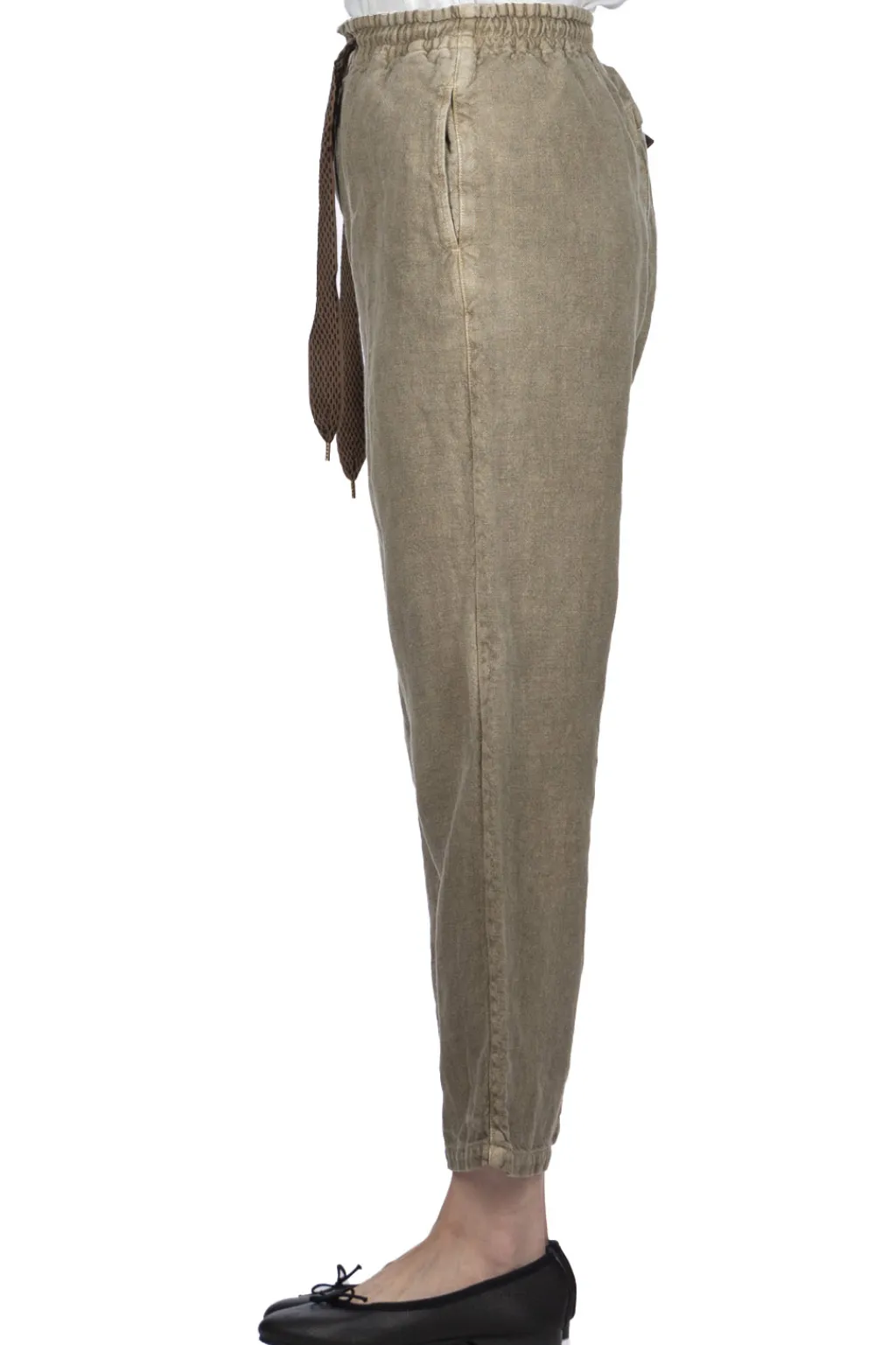 Sale Kapital Linen Heavy Canvas EASY Pants - Grey