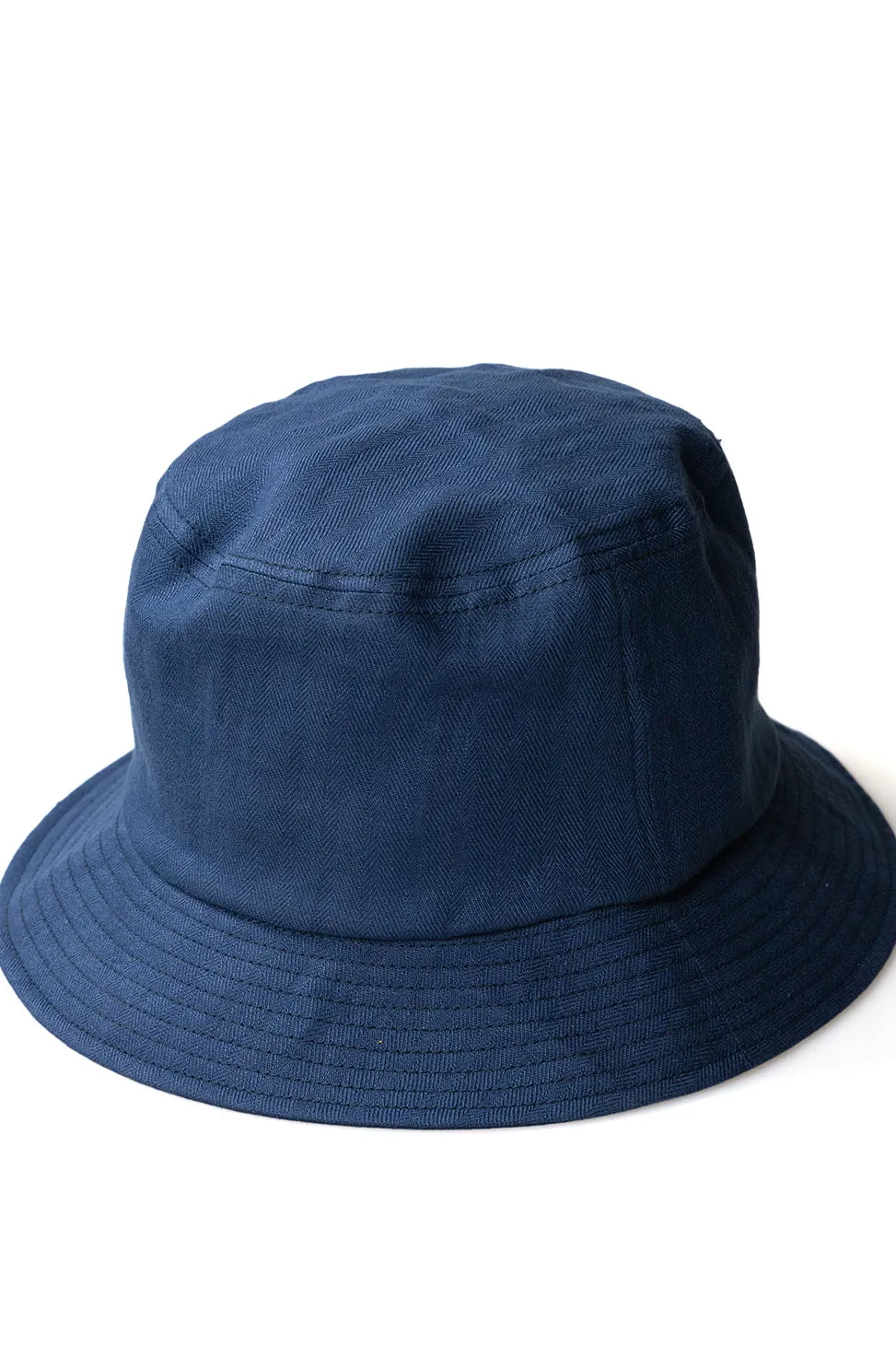 Best Cableami Linen Herringbone Bucket Hat - Indigo