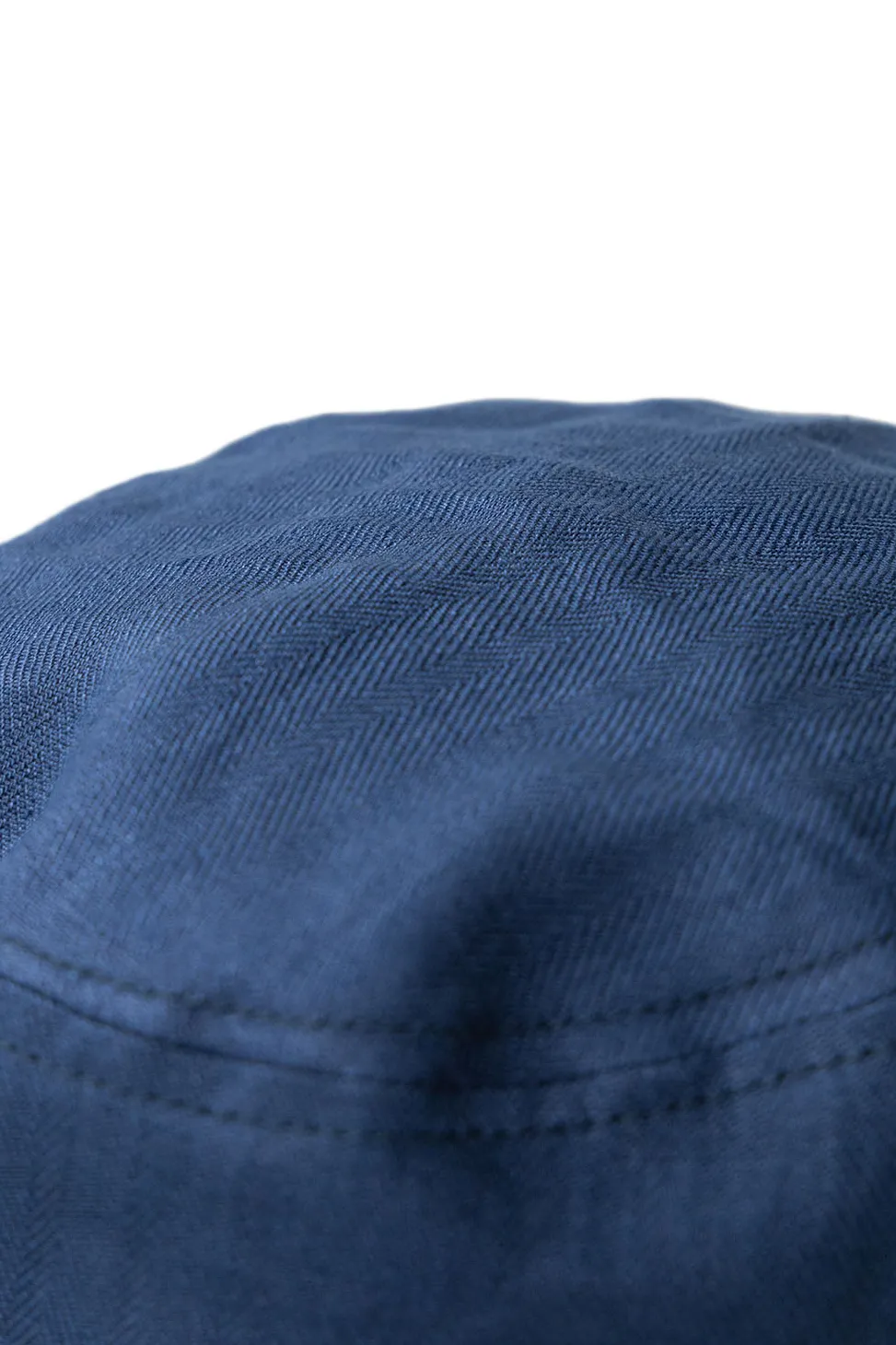 Best Cableami Linen Herringbone Bucket Hat - Indigo