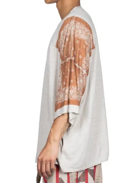 Outlet Kapital Linen Jersey Bandana HUGE-T (Botanical) - L. Brown