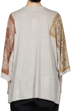 Outlet Kapital Linen Jersey Bandana HUGE-T (Botanical) - L. Brown