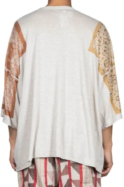 Outlet Kapital Linen Jersey Bandana HUGE-T (Botanical) - L. Brown