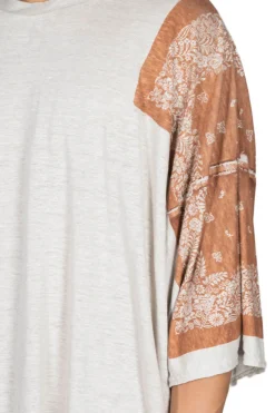 Outlet Kapital Linen Jersey Bandana HUGE-T (Botanical) - L. Brown