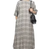 Clearance Nofl Linen Long Dress - Natural