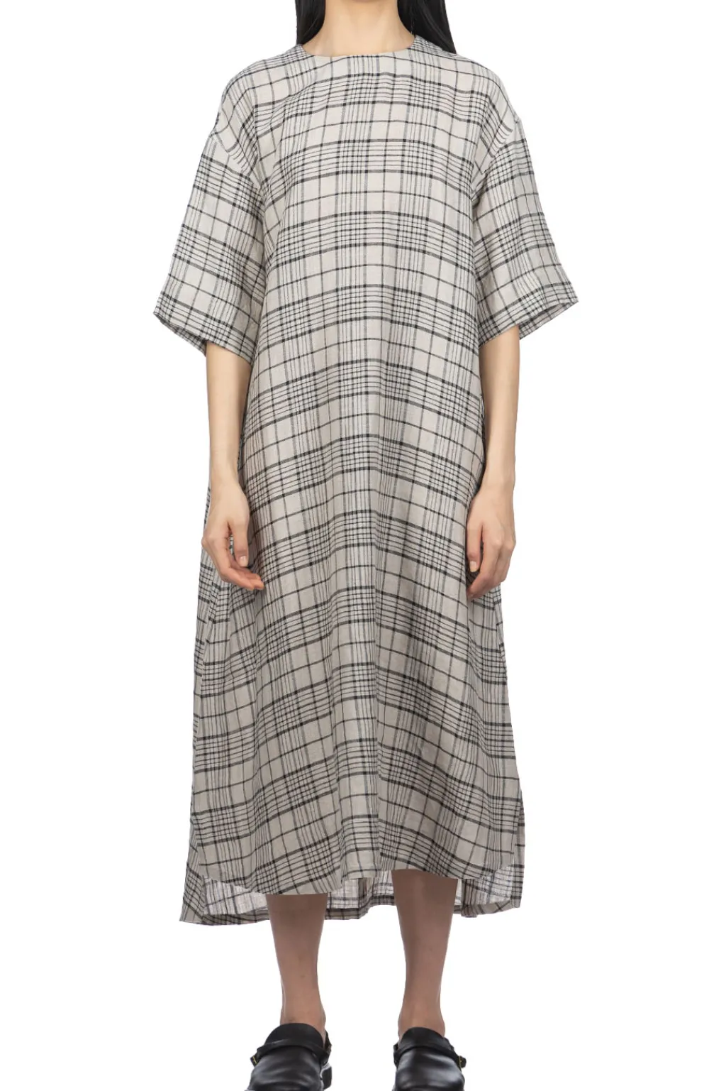 Clearance Nofl Linen Long Dress - Natural
