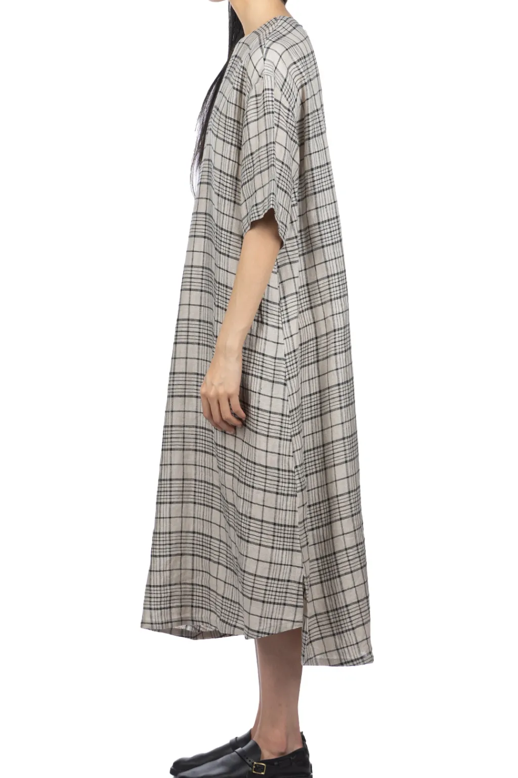 Clearance Nofl Linen Long Dress - Natural