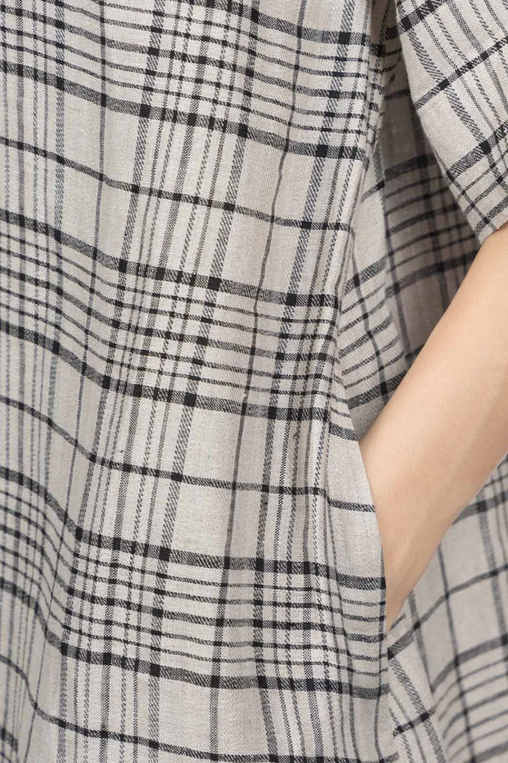 Clearance Nofl Linen Long Dress - Natural