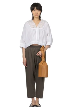 Best Evam Eva Linen Pants - Stone Grey