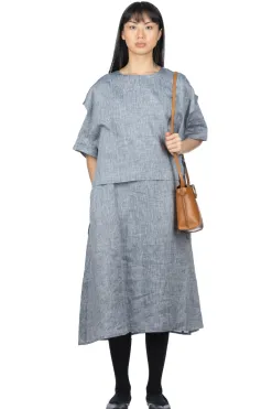 New Nachukara Linen Poplin Layerd Dress