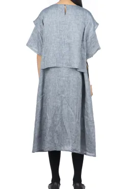 New Nachukara Linen Poplin Layerd Dress