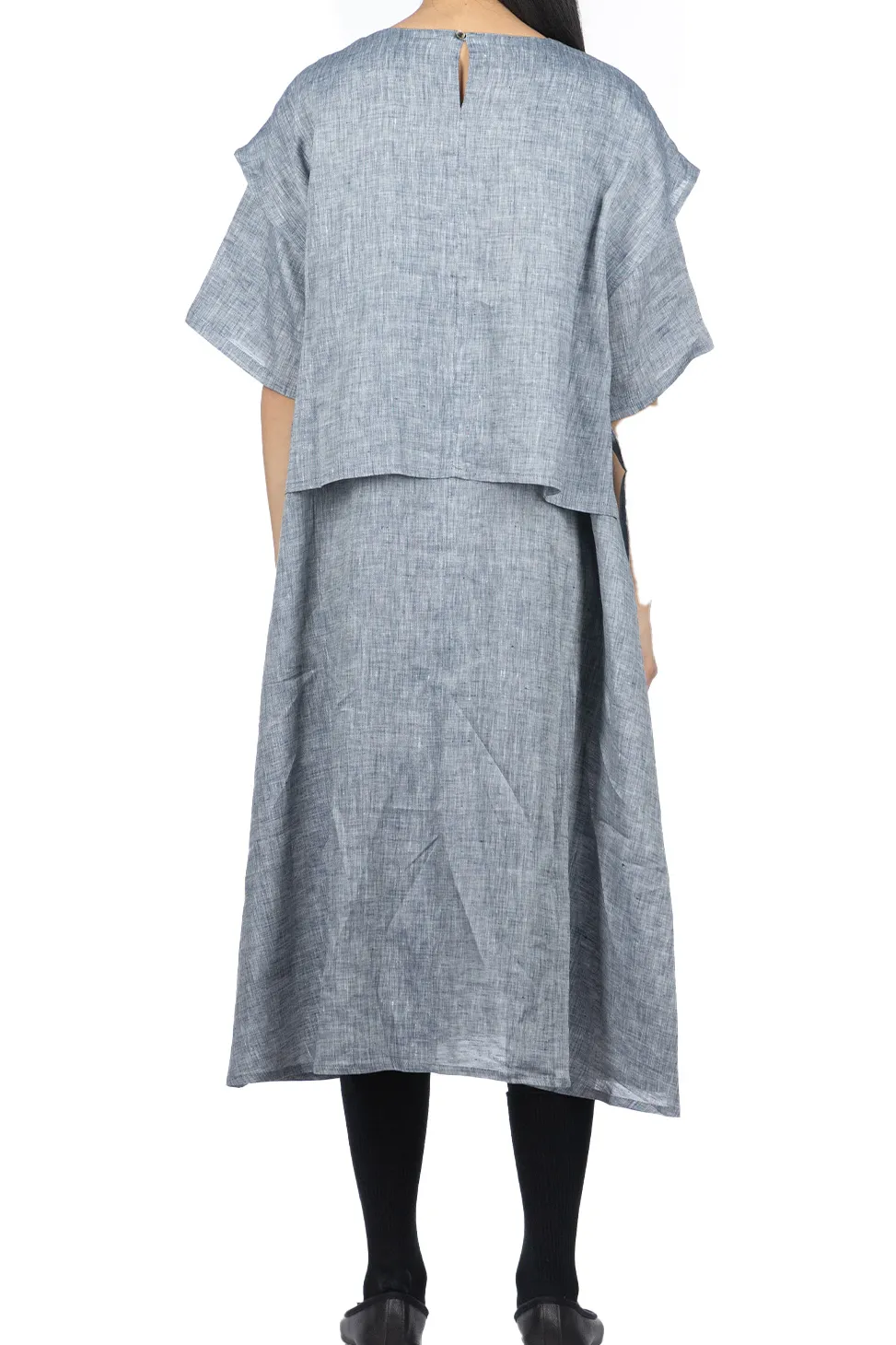 New Nachukara Linen Poplin Layerd Dress