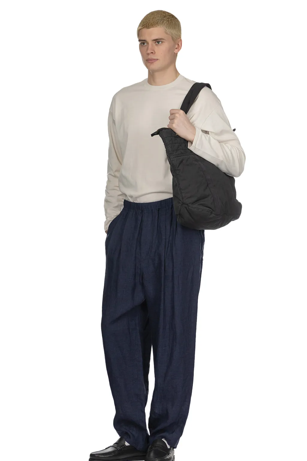 Hot YLEVE Linen Poplin Twill - Navy