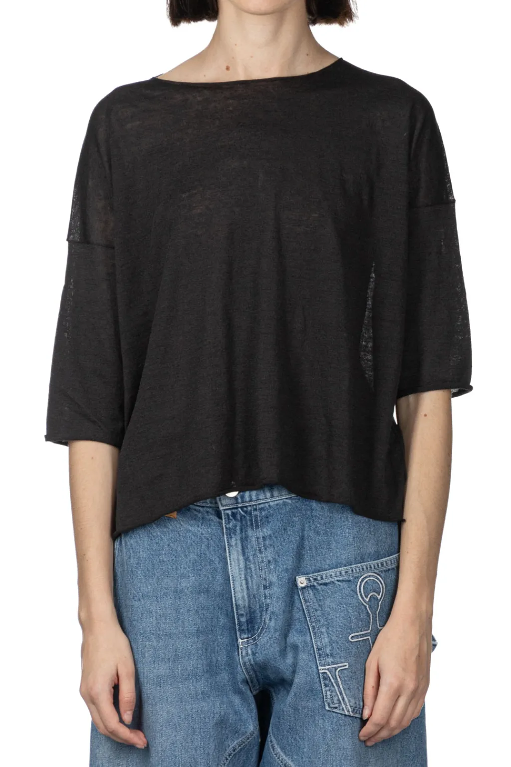 Outlet Evam Eva Linen Pullover - Sumi