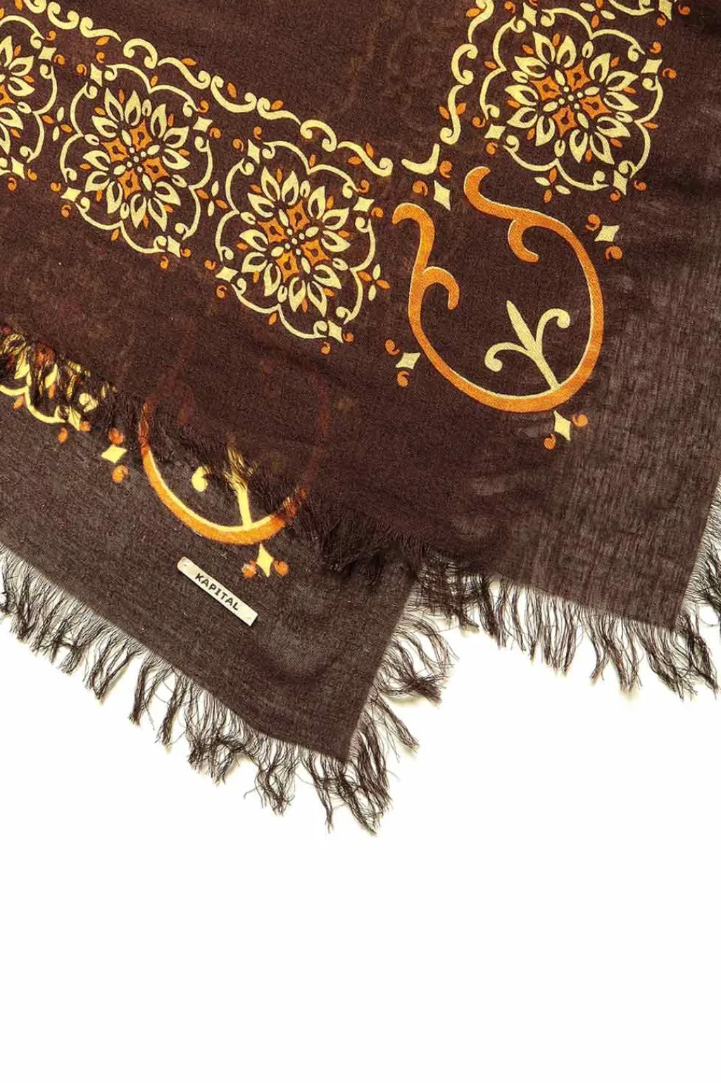 New Kapital Linen Rayon Fringe Stole (HAVANANAJA) - 4 Color Choices
