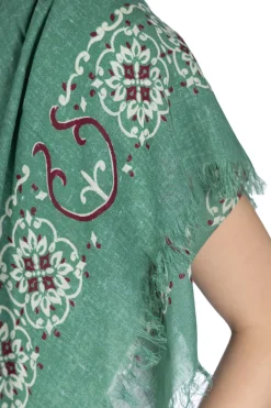 New Kapital Linen Rayon Fringe Stole (HAVANANAJA) - 4 Color Choices