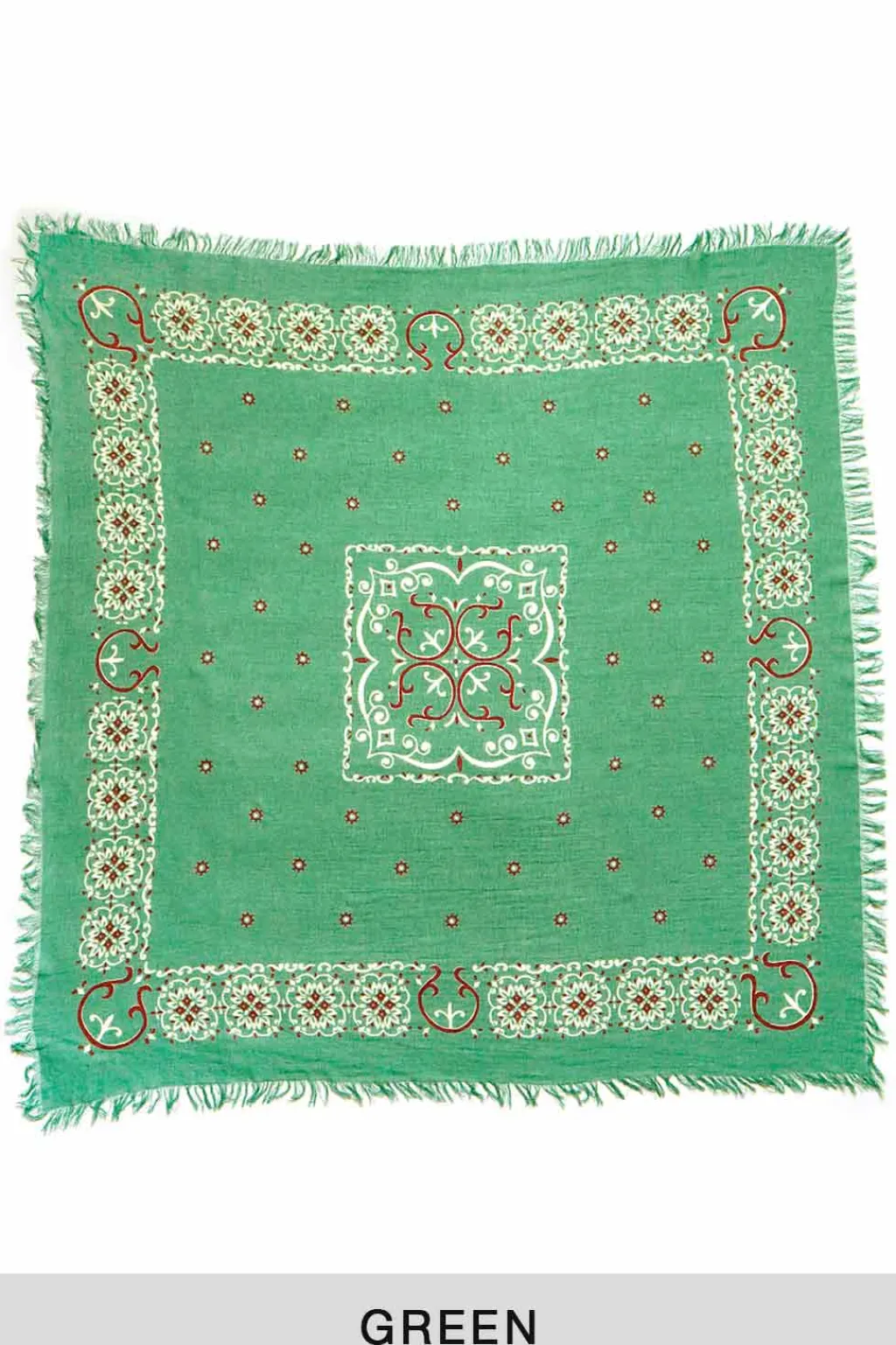 New Kapital Linen Rayon Fringe Stole (HAVANANAJA) - 4 Color Choices