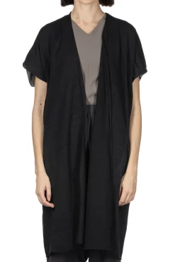 Sale Evam Eva Linen Robe Vest - Black