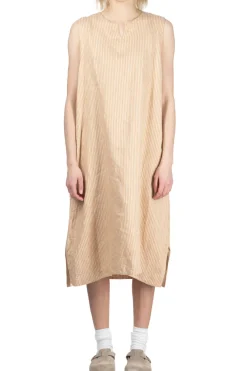 Sale ts(s) Linen Silk Sleeveless Slit Dress